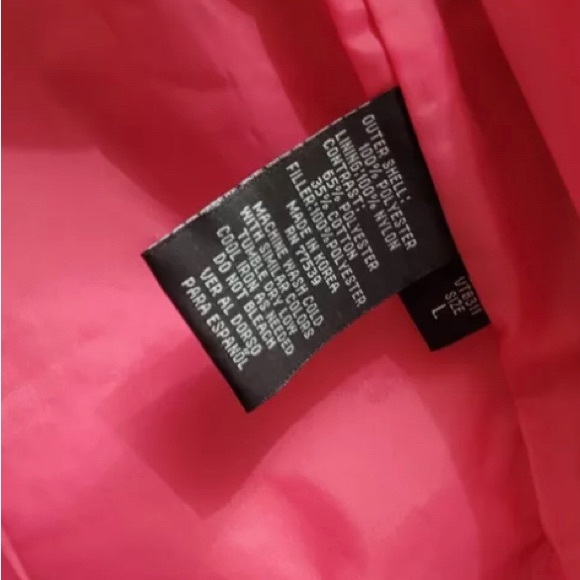 Nordic Lights Black Quilted Jacket/Coat Women's Size L (12-14) Barbiecore - Picture 8 of 8